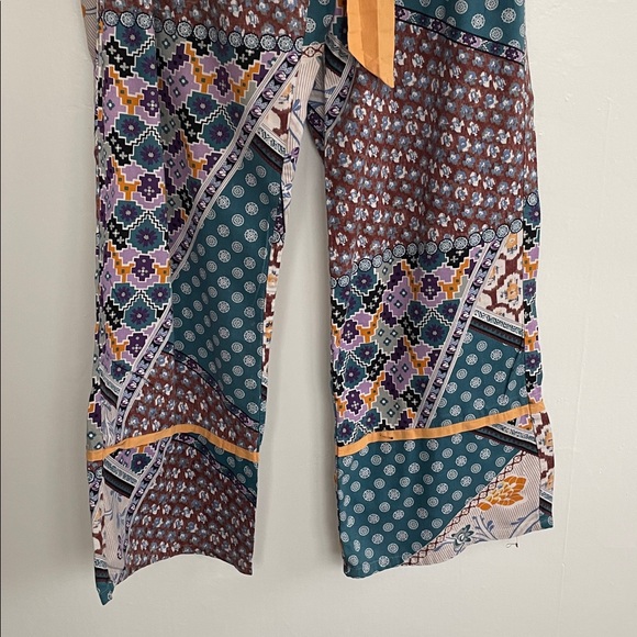 Anthropologie Lilka Patchwork Pajama Pant Medium - Picture 3 of 7